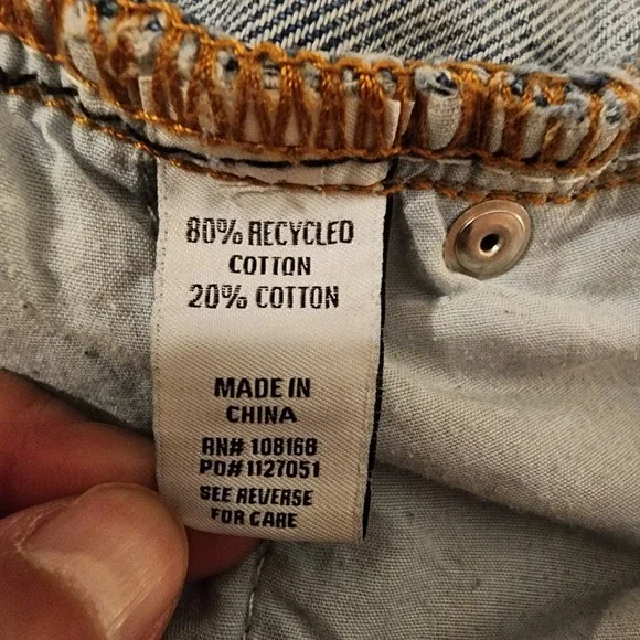 RSQ Low Rise Baggy jeans Women's 30 Light Wash Blue Denim Skater Y2K 90s Grunge - Picture 10 of 12